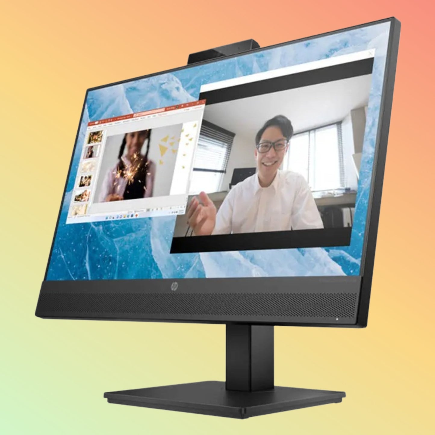 HP M24m Conferencing (678U5AS) Monitor - 23.8" FHD (1920 x 1080), IPS, DP, HDMI, 300 nits, 75Hz