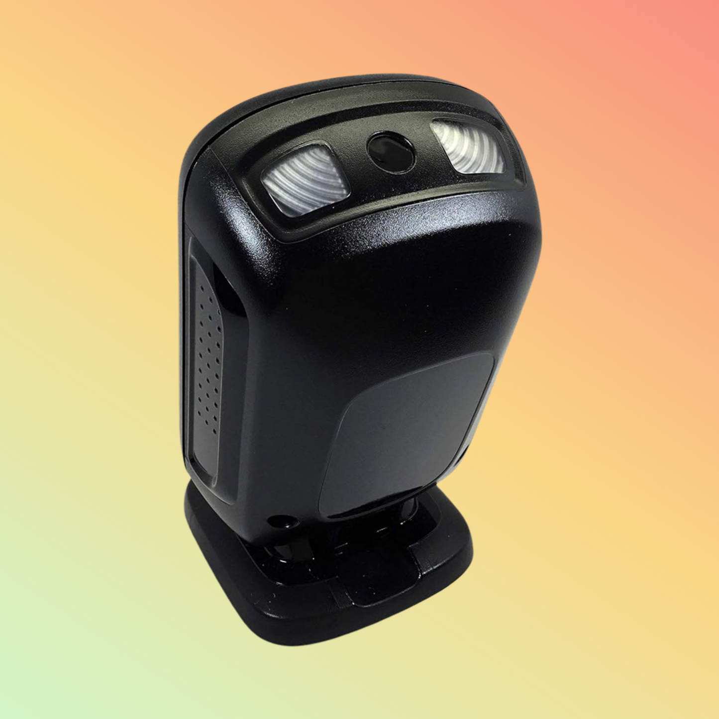 Versatile Zebra DS9208 hands-free barcode scanner, ideal for fast scanning of both 1D and 2D codes.