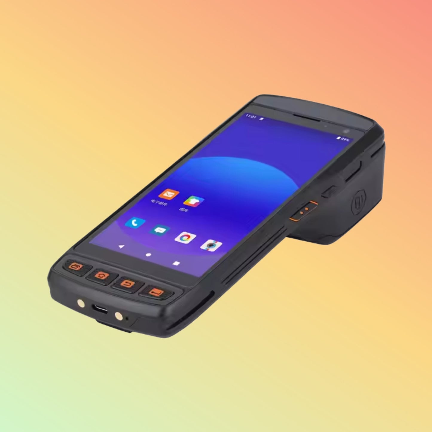 5.5" Android 11 Industrial PDA, 2D Scanner, NFC, IP65, Integrated Printer