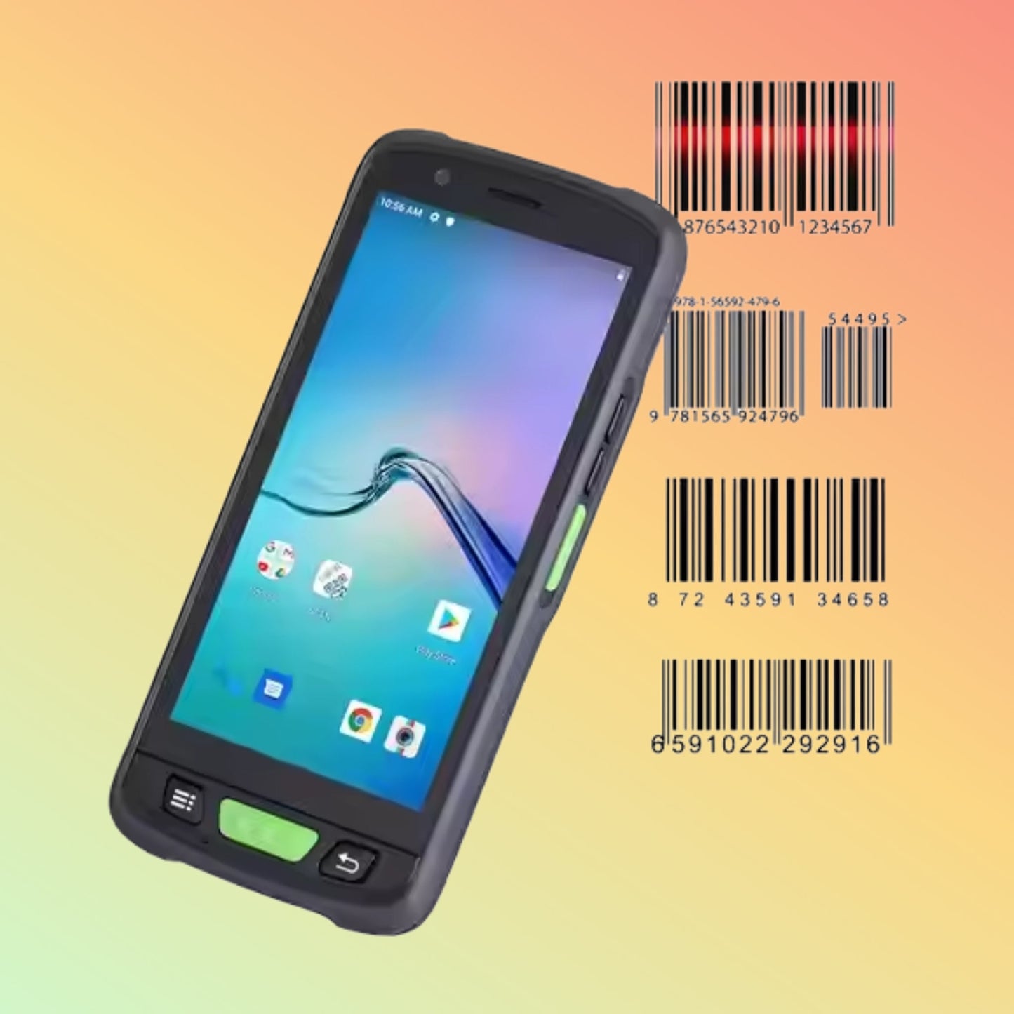 5.5" Handheld PDA, 6000mAh, 2D QR & NFC RFID, Android 4G