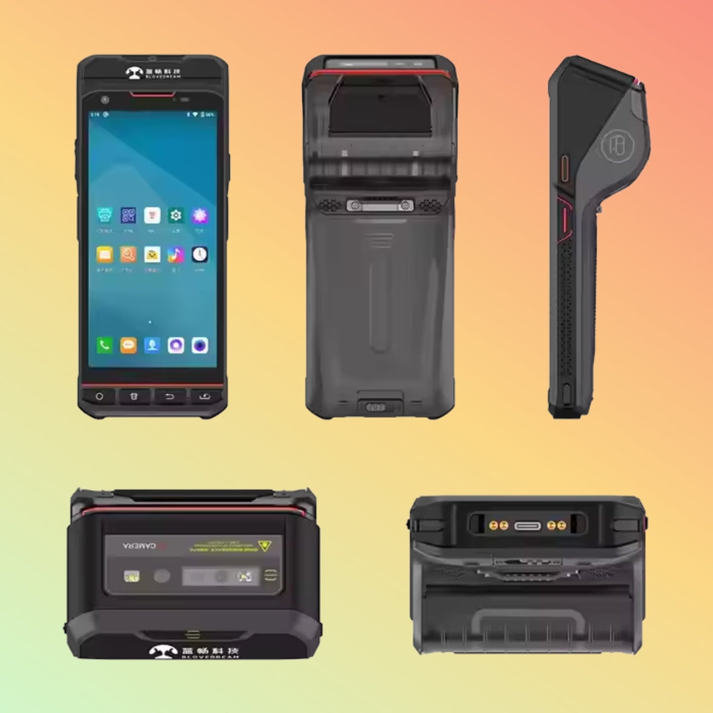 5.5" Android Handheld Terminal: NFC, RFID, 1D/2D Scanner, Mobile Print