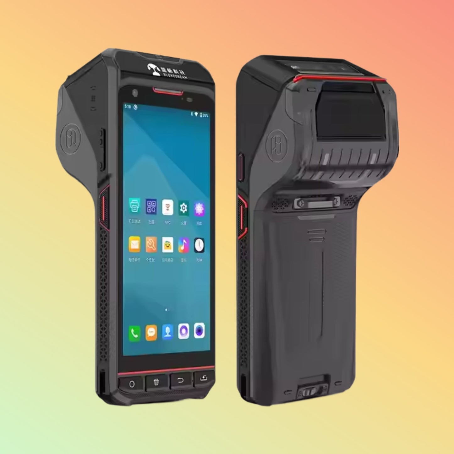 5.5" Android Handheld Terminal: NFC, RFID, 1D/2D Scanner, Mobile Print