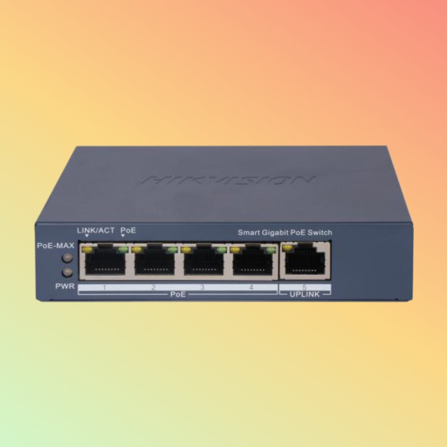 Hikvision DS-3E1505P-EI/M 4 Port Gigabit Smart POE Switch