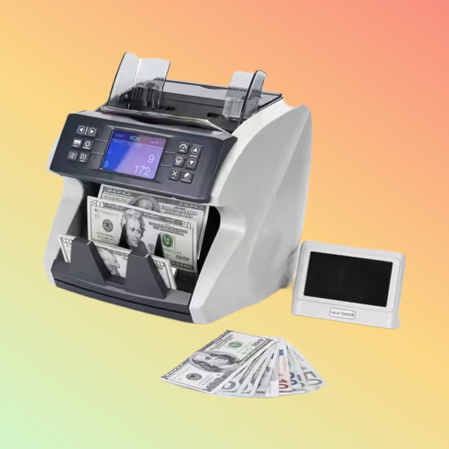 Top Loading Paper Banknote Money Bill Counter Cash Counting Machine