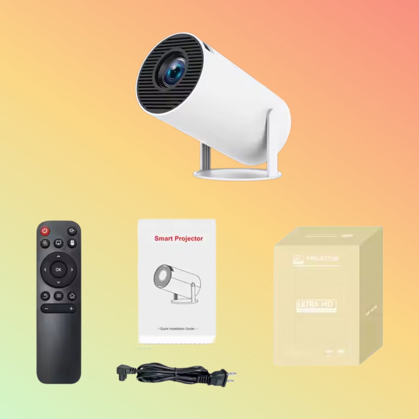Ycstar HY300 Android 11 Dual Wifi 4k Video Projector 1280*720P
