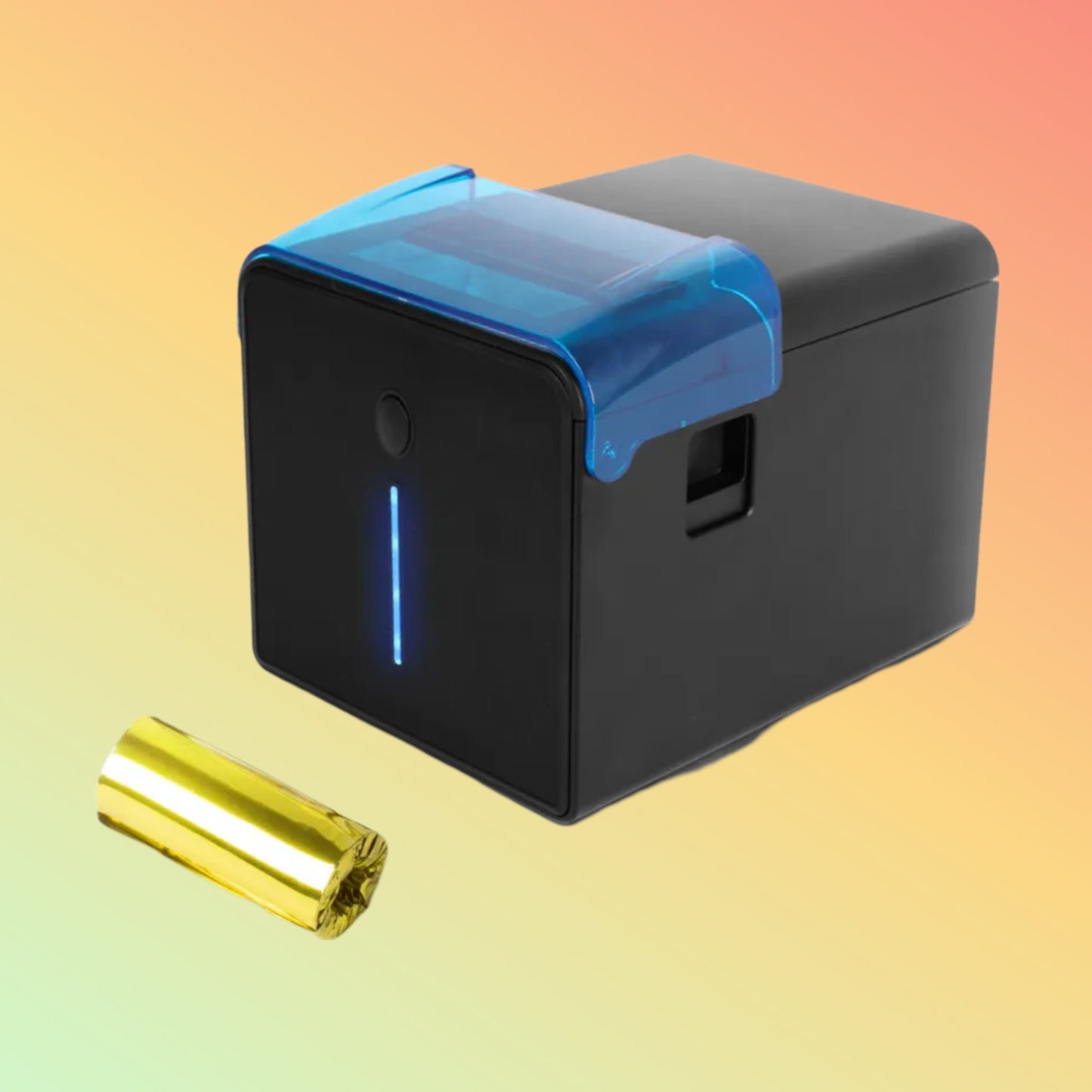 ZYWELL ZY905 Bluetooth thermal printer, 80mm print width, equipped with USB, RS232, LAN, and Bluetooth connectivity.