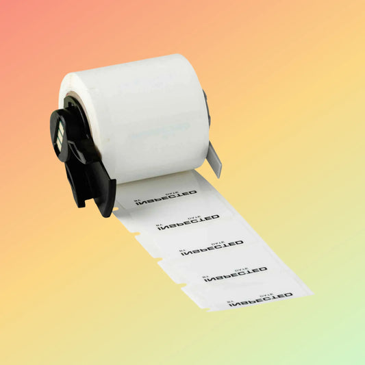Harsh Enviro Clear Polyester Labels for 3" Core - 1"x2"
