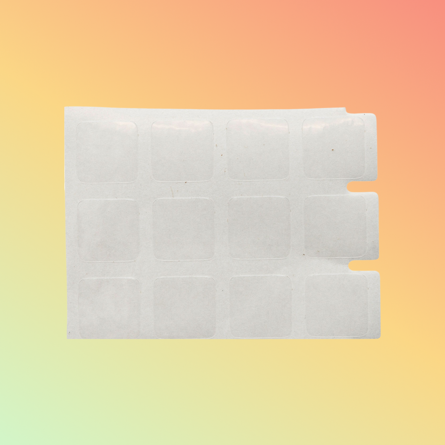 Harsh Enviro Clear Polyester Labels for 3" Core - 0.5"x0.5"