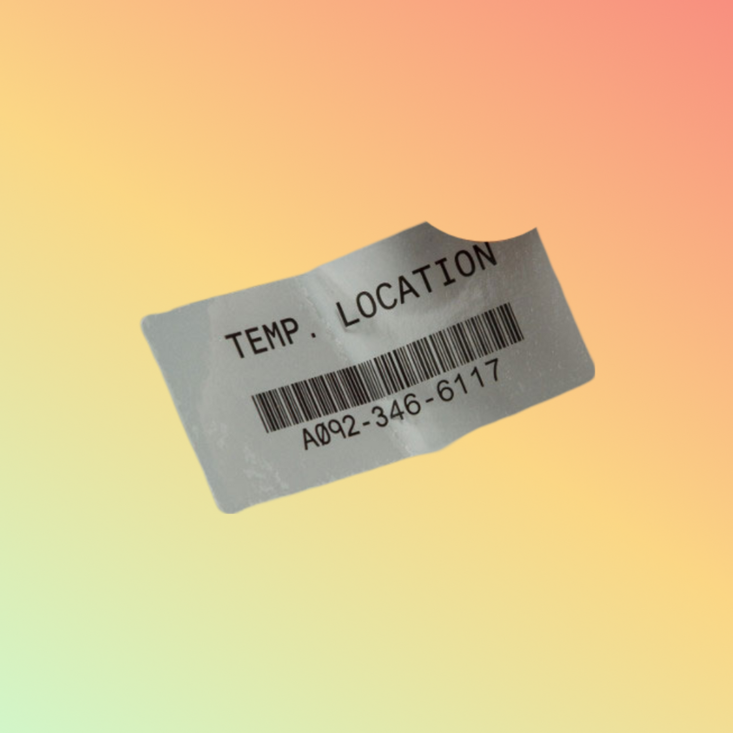 Harsh Enviro Clear Polyester Labels for 3" Core - 0.5"x0.5"