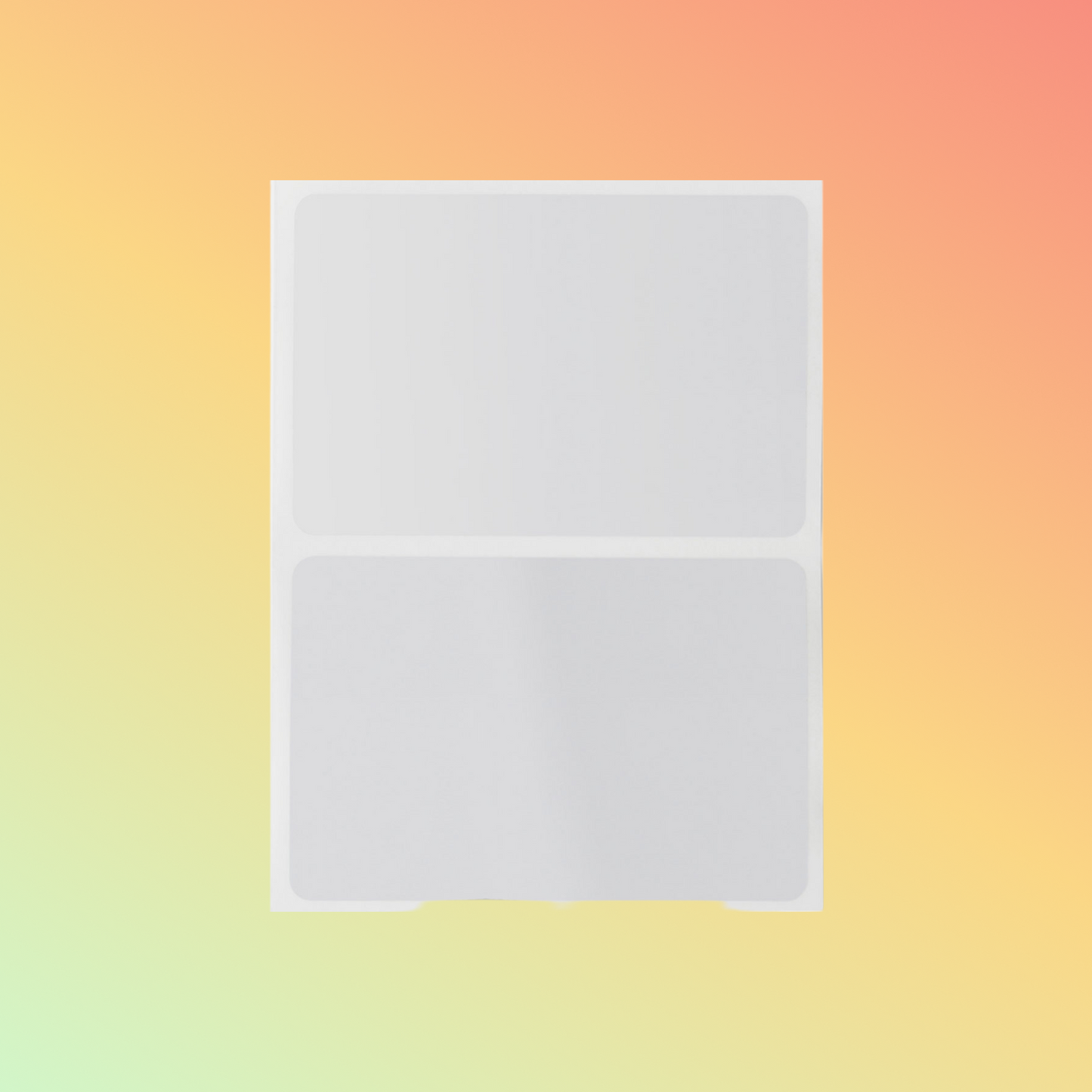 Harsh Enviro Clear Polyester Labels for 3" Core - 2"x3"