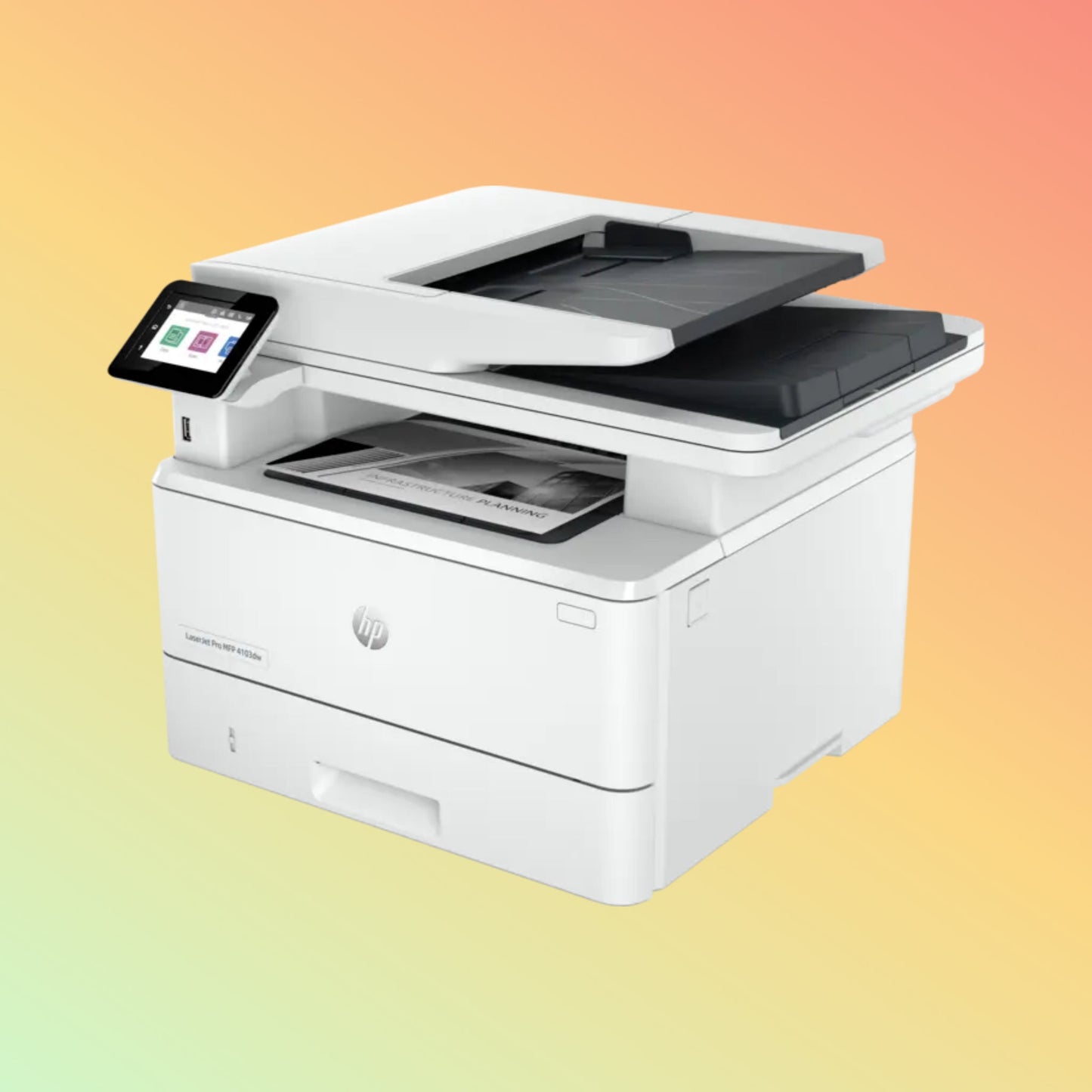 HP LaserJet Pro MFP 4103DW Printer - A4, Print Copy Scan, 42 ppm, 1200 x 1200 dpi Resolution, 80,000 Pages Duty Cycle