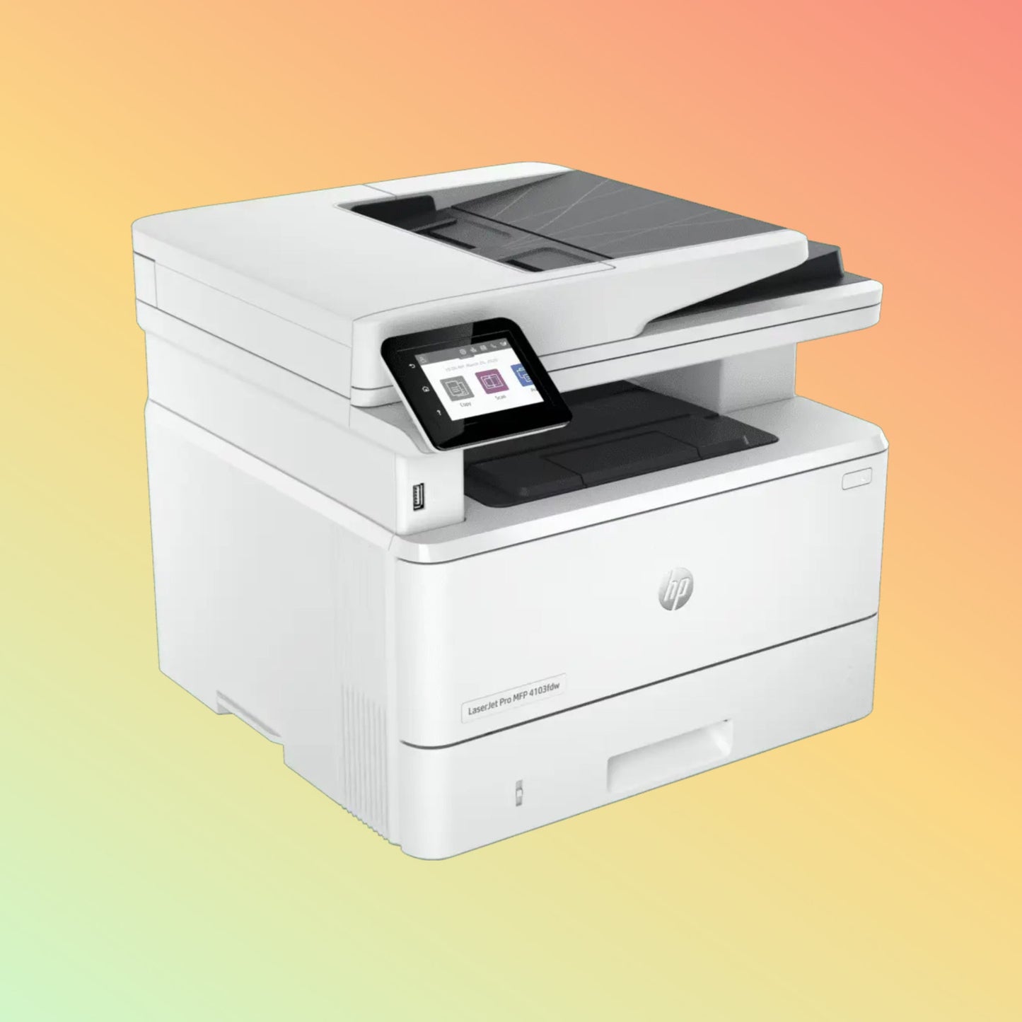 HP LaserJet Pro MFP 4103FDW Printer - Wireless, A4, Print Copy Scan Fax, 40 ppm, 1200 x 1200 dpi Resolution, 80,000 Pages Duty Cycle