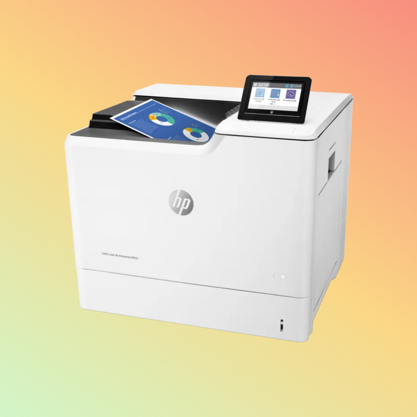 HP LaserJet Enterprise M653DN Printer - A4, Print, 56 ppm, 1200 x 1200 dpi Resolution, 120,000 Pages Duty Cycle, Black and Color