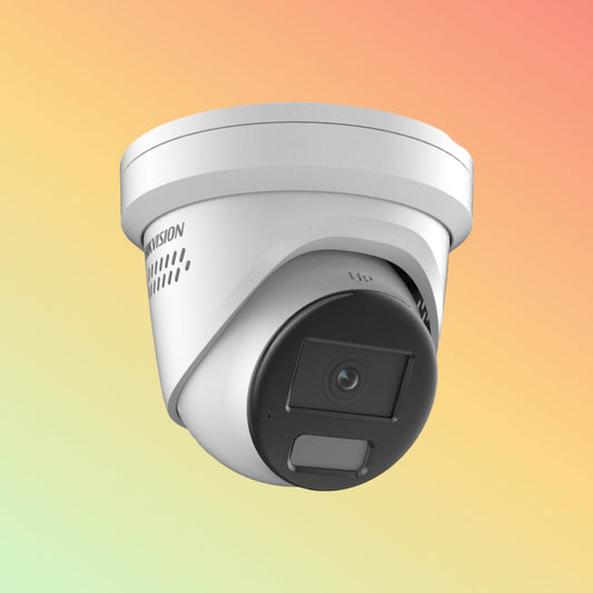 Hikvision DS-2CD3346G2-ISU/SL 4 MP AcuSense Strobe Light and Audible Warning Fixed Turret