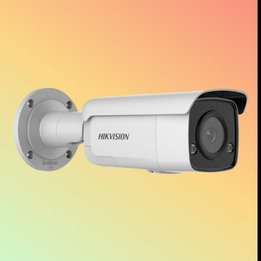 Hikvision DS-2CD2T66G2-ISU/SL 6 MP AcuSense Strobe Light and Audible Warning Fixed Bullet Network Camera