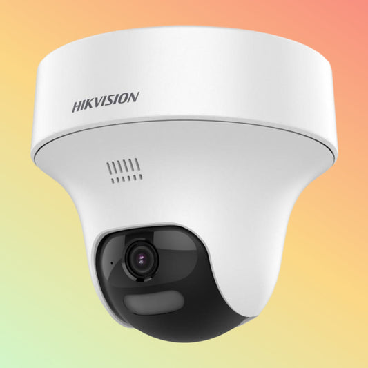 Hikvision DS-2CE70K0T-PTLXTS 3K Two Way Audio & Siren Fixed Bullet PT Turret