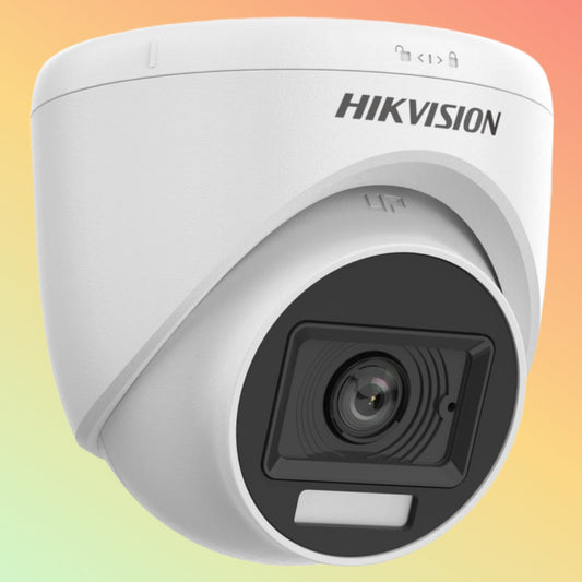 Hikvision DS-2CE78K0T-LFS 3K Smart Hybrid Light Audio Fixed Turret Camera