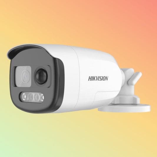 Hikvision DS-2CE12UF3T-PIRXO 4K ColorVu PIR Siren Fixed Bullet Camera
