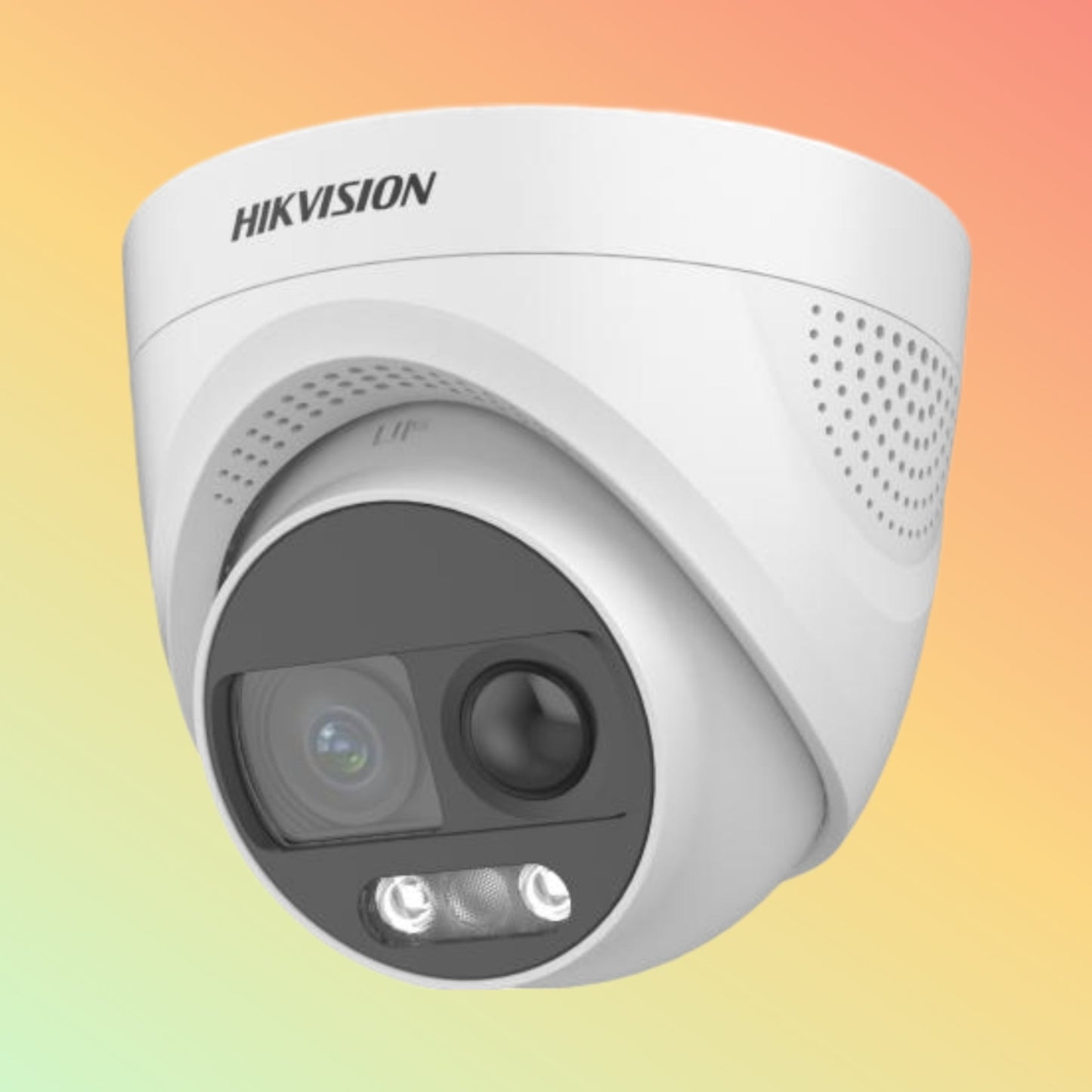 Hikvision DS-2CE72KF3T-PIRXO 3K ColorVu PIR Siren Fixed Turret Camera