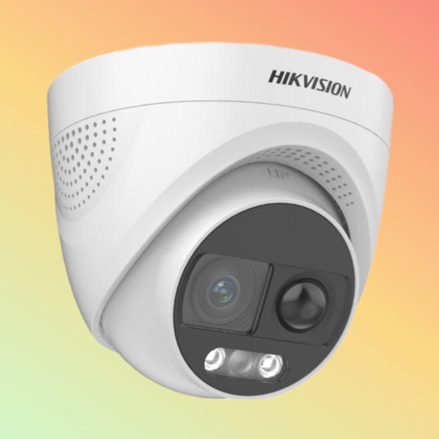 Hikvision DS-2CE72DF3T-PIRXOS 2 MP ColorVu PIR Siren Audio Fixed Turret Camera