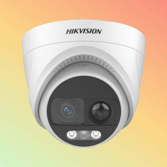 Hikvision DS-2CE72UF3T-PIRXO 4K ColorVu PIR Siren Fixed Turret Camera