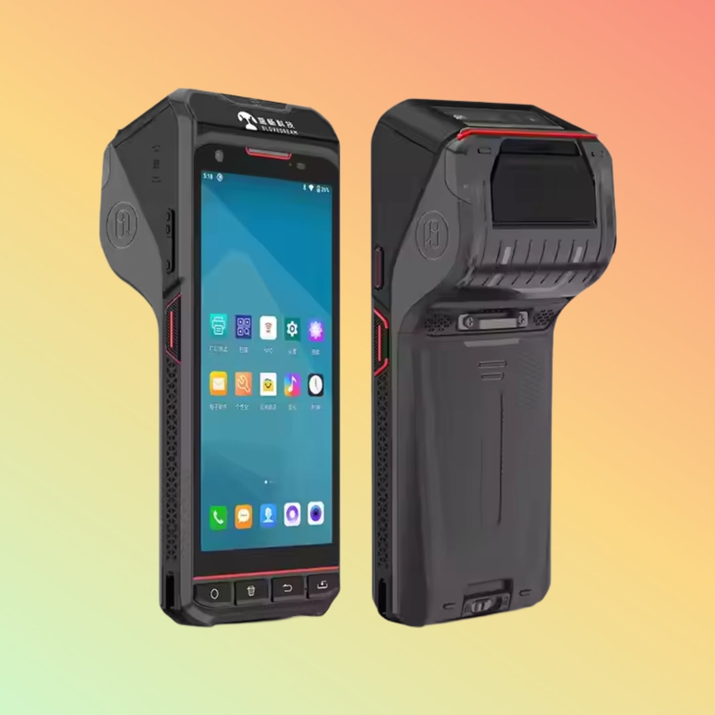 SZP5S Android 13 PDA, 4G, NFC, 2D Scanner, Printer, 16GB ROM