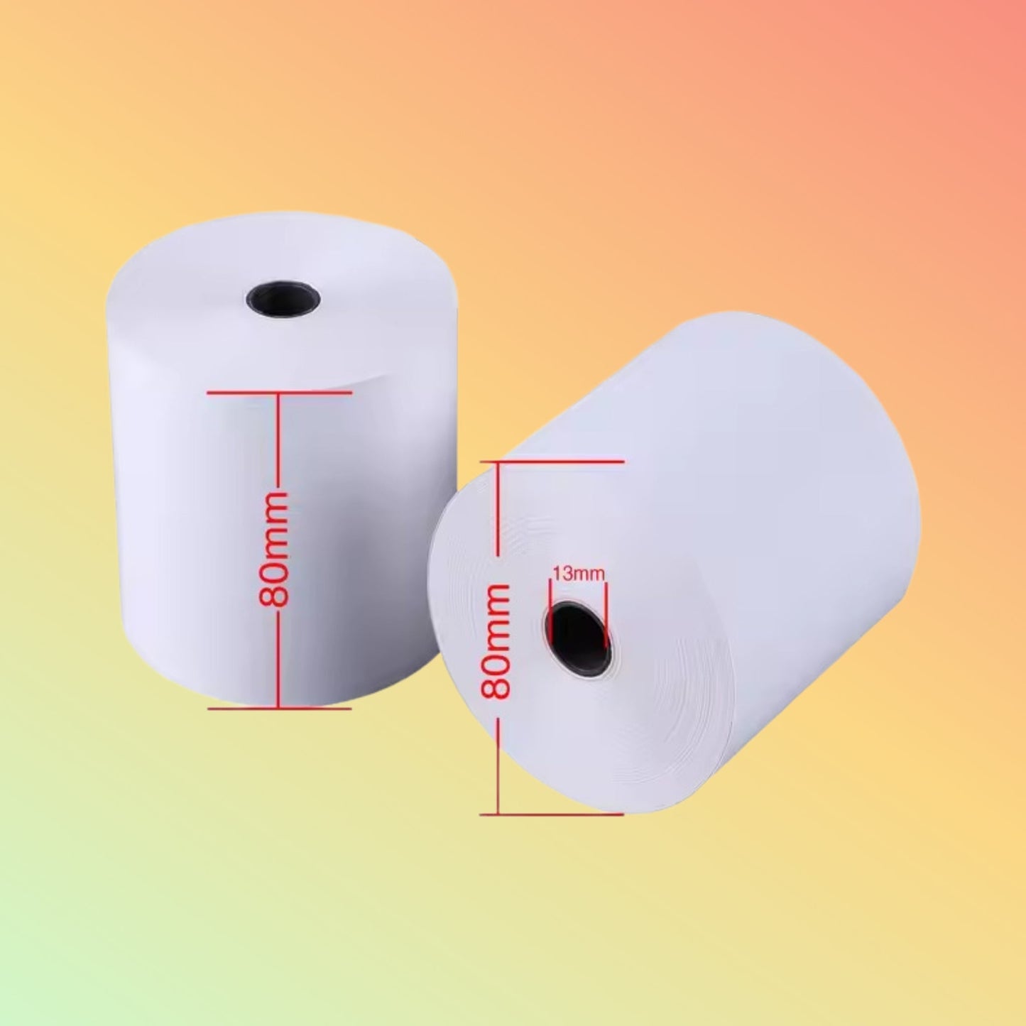 Hot Sale POS Thermal Paper Rolls 57x40mm & 80x80mm for Supermarkets