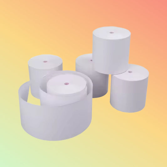 3 1/8 x 230, 80x80mm Thermal Receipt Paper Rolls, 100% Wood Pulp