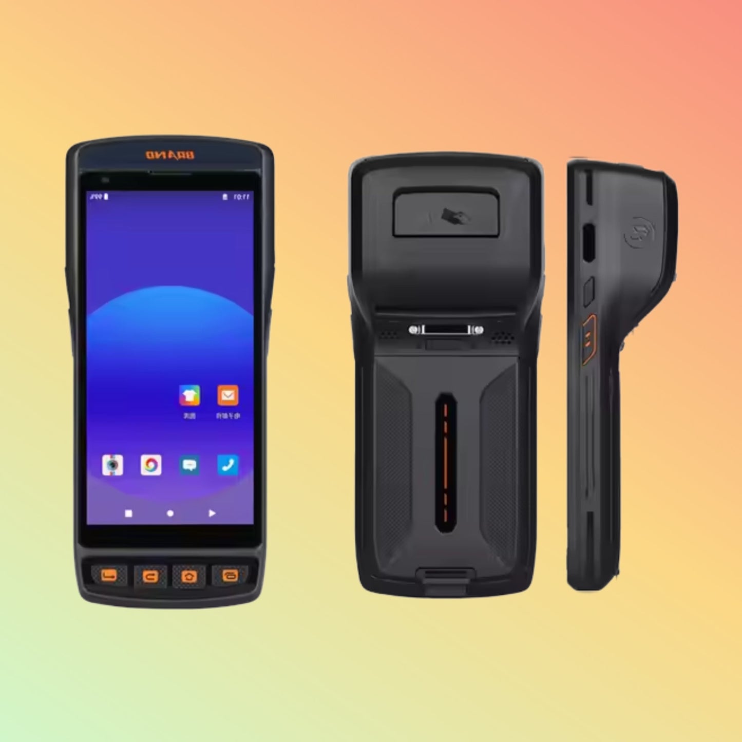 Android 11 Industrial PDA: 2D Barcode, NFC/RFID, Built-in Printer