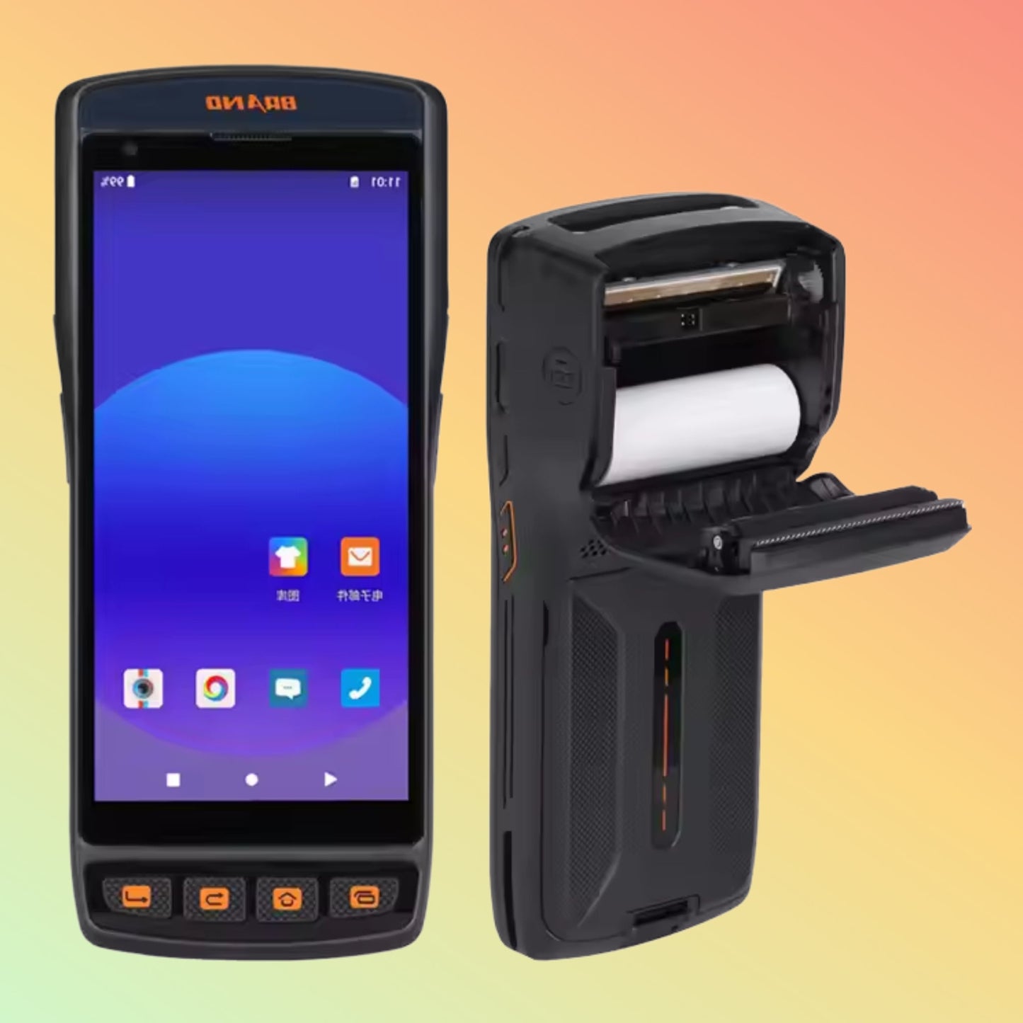 Android 11 Industrial PDA: 2D Barcode, NFC/RFID, Built-in Printer