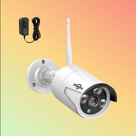 Hiseeu 2K 3M Wireless Security Camera Wifi Outdoor With 2-Way Audio