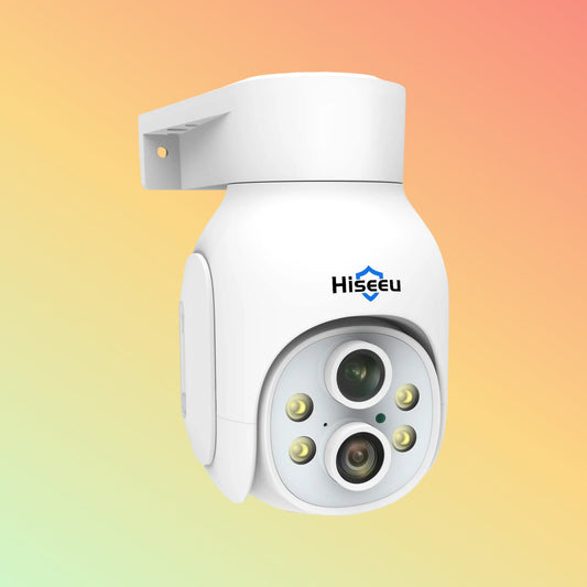 Hiseeu 2K 3MP PTZ 𝟯𝟲𝟬° 𝙑𝙞𝙚𝙬 10X Zoom PanSecurity Camera Outdoor with IP66 Waterproof
