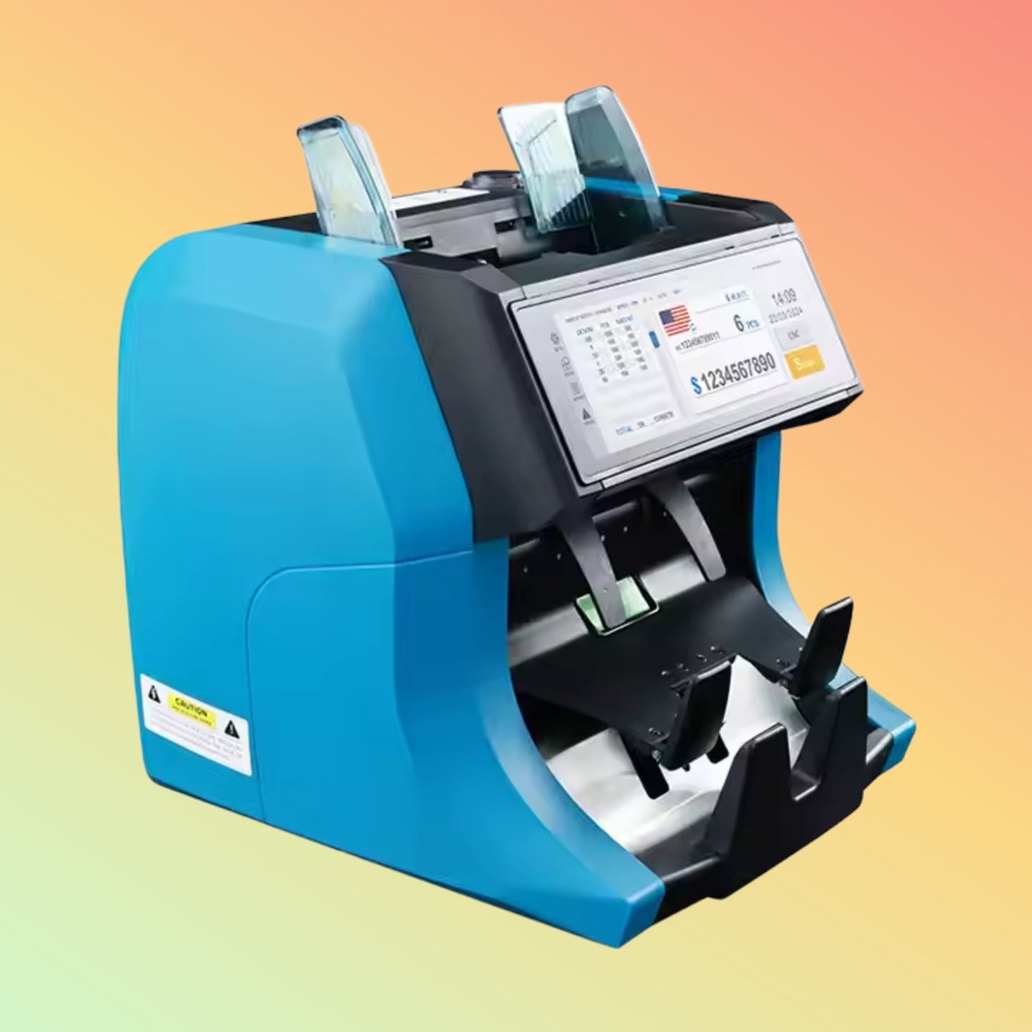 209Q Automatic Money Counter Machine Money Counting Multi Denomination