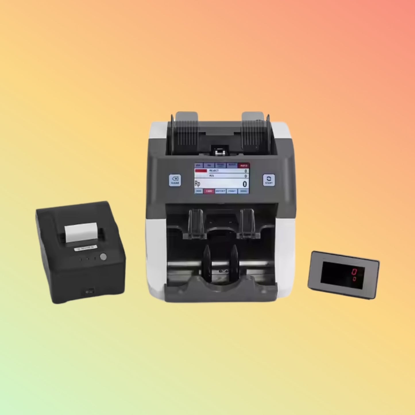 4.3" LCD Multi-Currency Value Counter & Custom Bill Sorter