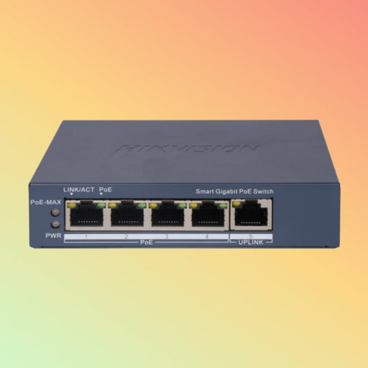 Hikvision DS-3E1505P-EI 4 Port Gigabit Smart POE Switch