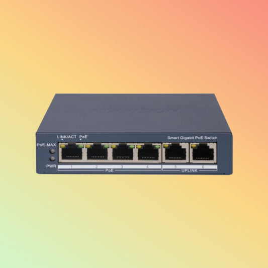 Hikvision DS-3E1506P-EI 4 Port Gigabit Smart POE Switch