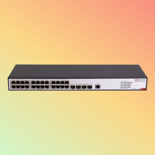 Hikvision DS-3E2728-HI-24T4X 24 GE RJ45, 4 10G SFP, Smart L2+ Switch