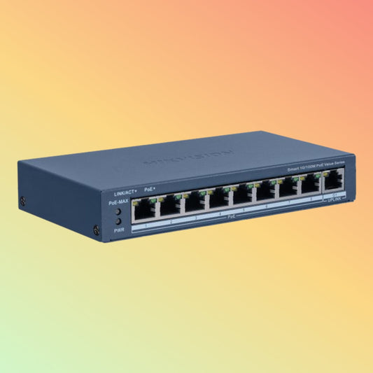 Hikvision DS-3E1309P-EI/M 8 Port Fast Ethernet Smart POE Switch
