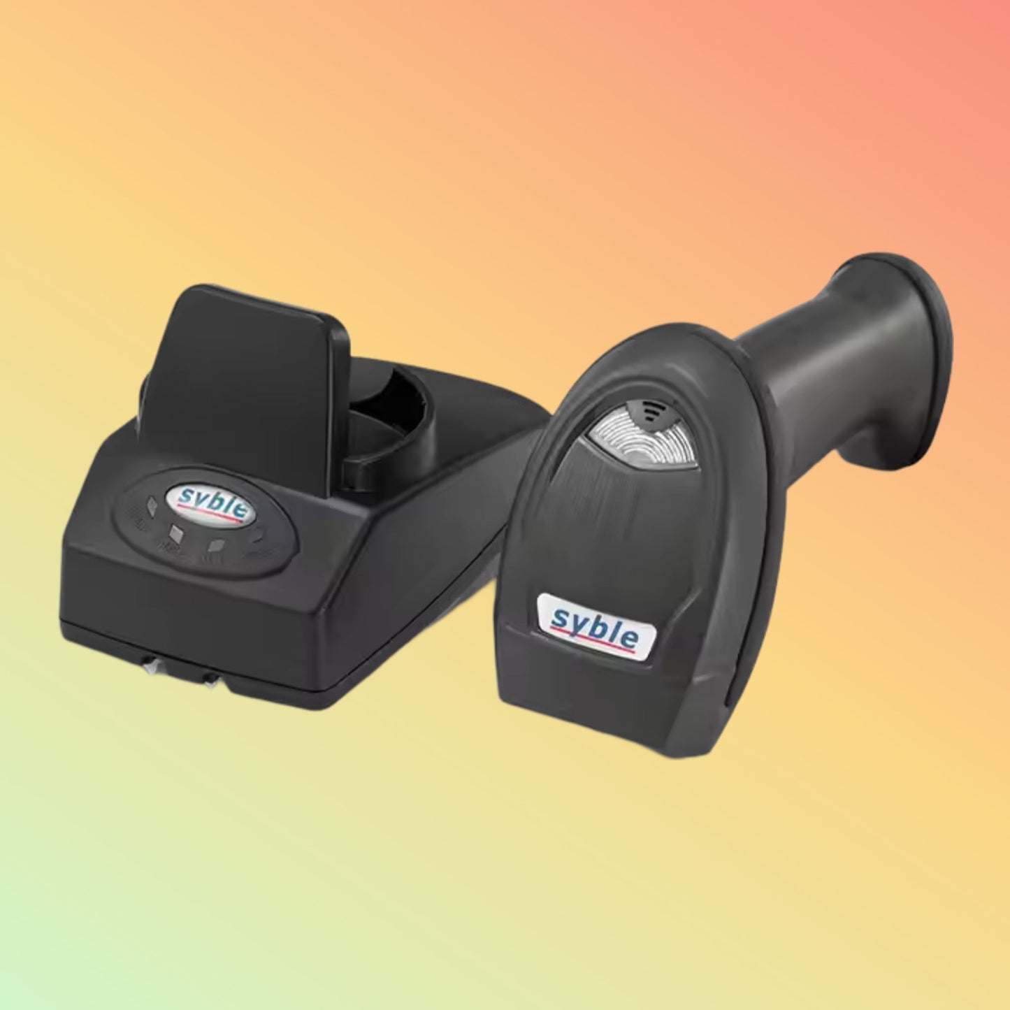 Syble XB-5178HR Long-Range 1D Wireless Laser Scanner with Base