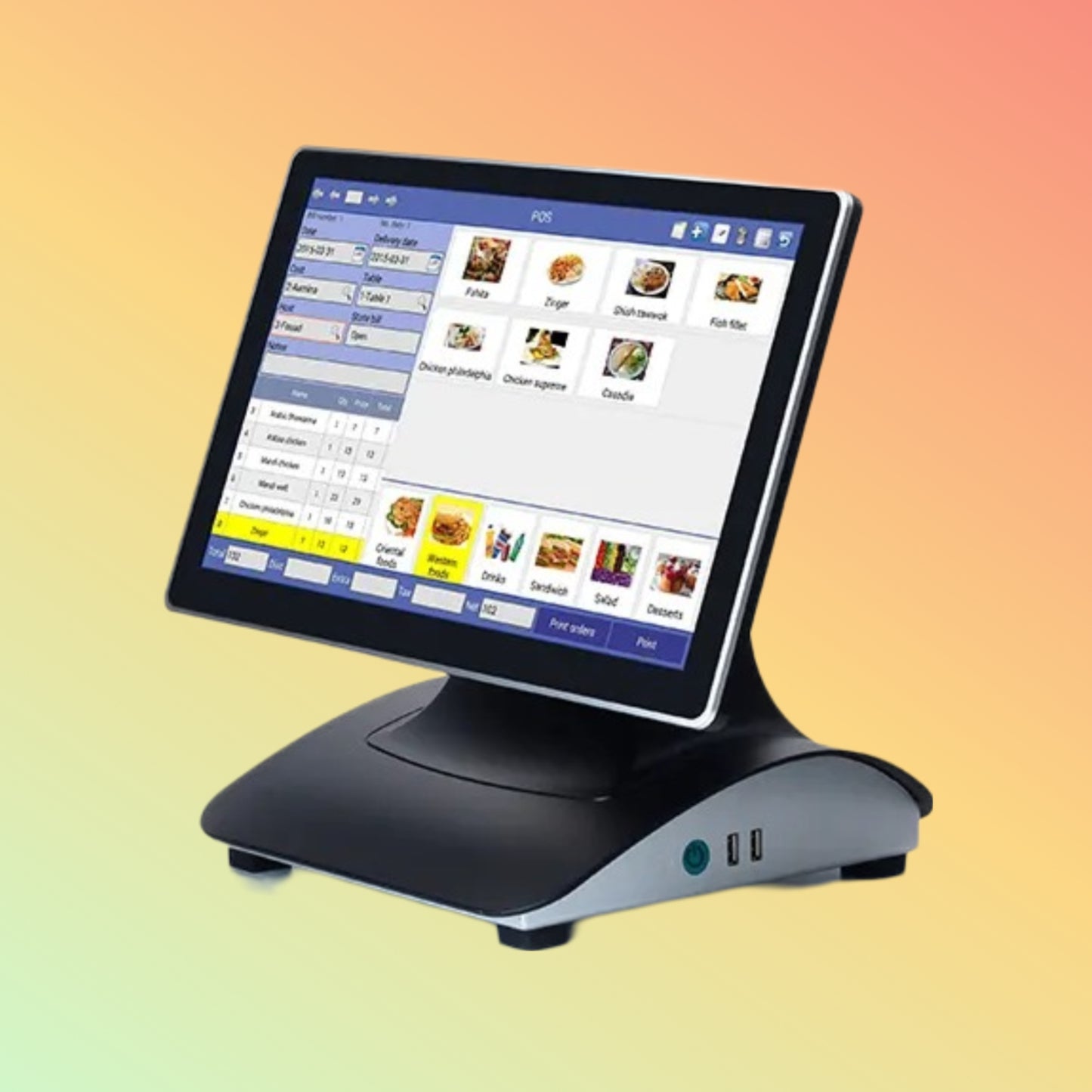 SE-SP08 Touch POS System For Retail Restaurant