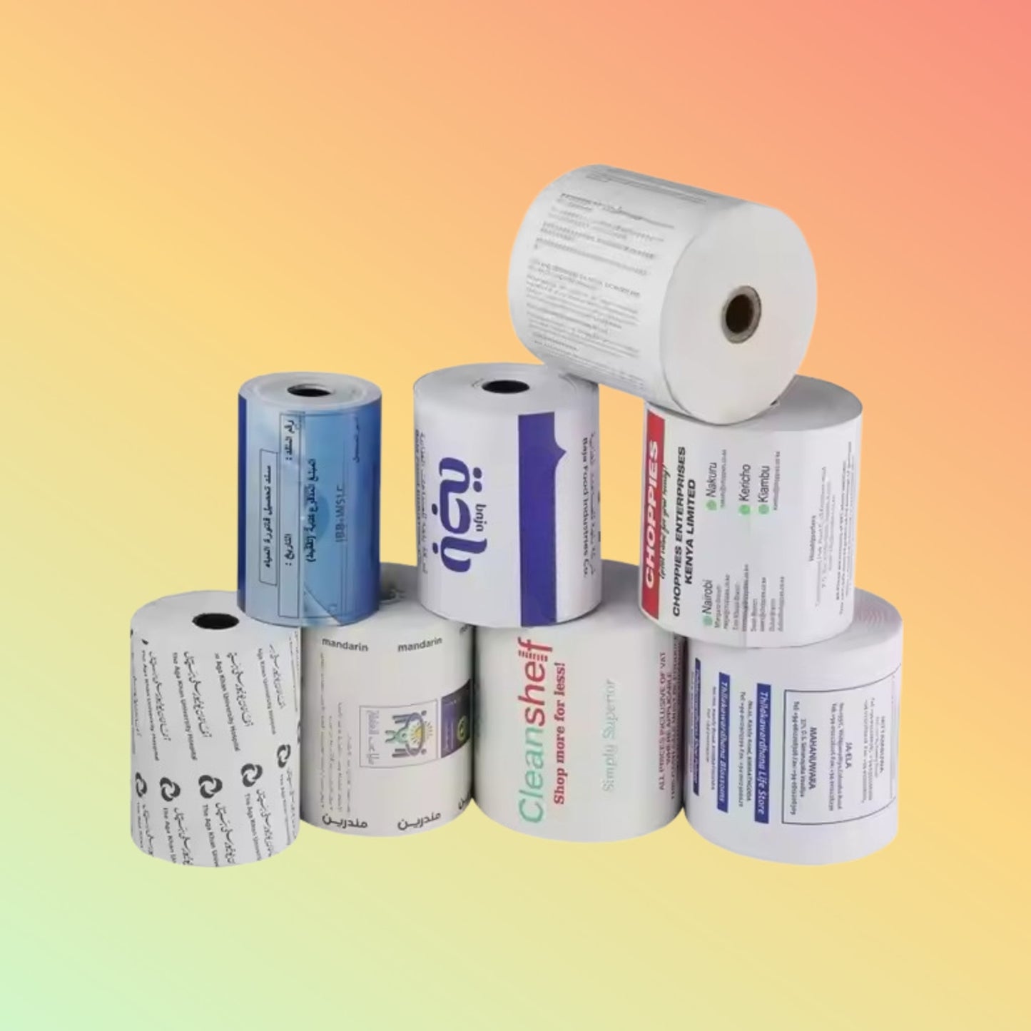 2021 Unifon BPA-Free Thermal Paper, 80x70mm for POS Printers