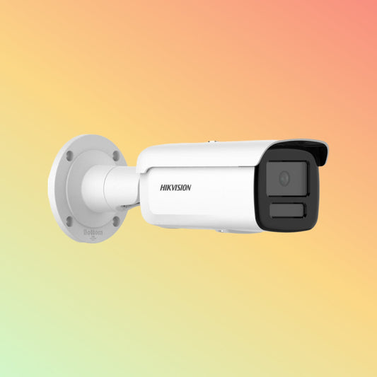 Hikvision DS-2CD2T47G2-LSU/SL 4 MP ColorVu Strobe Light and Audible Warning Fixed Bullet Network Camera
